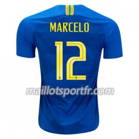Maillot de Foot Brésil Marcelo 12 Exterieur Coupe du monde 2018